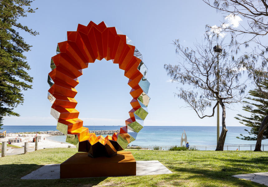 Karl Meyer, Foci, at Sculpture by the Sea Cottesloe 2021

