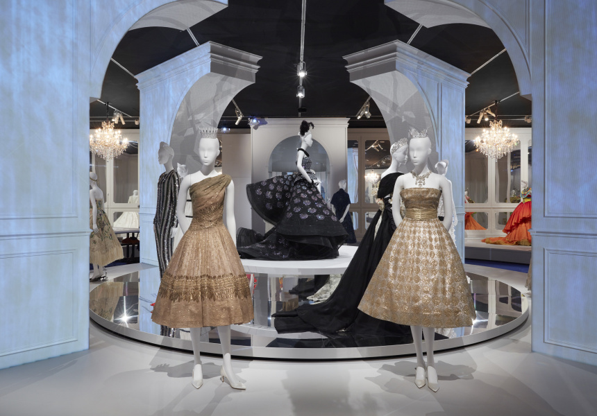 Installation view of The House of Dior: Seventy Years of Haute Couture at NGV International, 27 August – 7 November 2017
