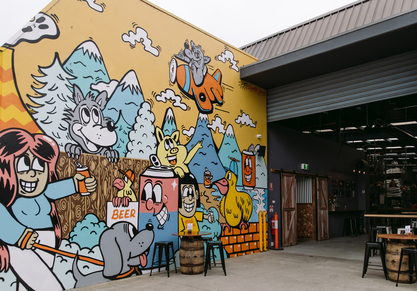 Wolf of the Willows Brewery Opens in Mordialloc With Hard Seltzers, Cold Brew Coffee and Adventurous Beers on Tap – And Mud Crab Burgers Out Front