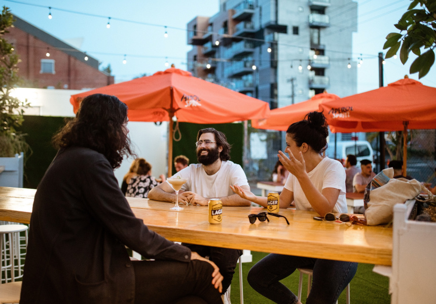 Boozy Slushies, Woodfired Pizza and All the Sunshine: It’s Howlerwood, Howler’s New Pop-Up Beer Garden in Brunswick