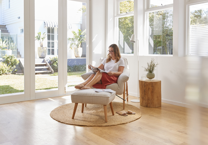 koala timber armchair