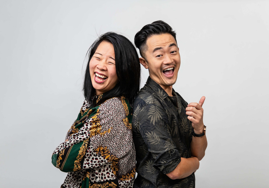 Hosts Beverley Wang and Benjamin Law, Stop Everything!
