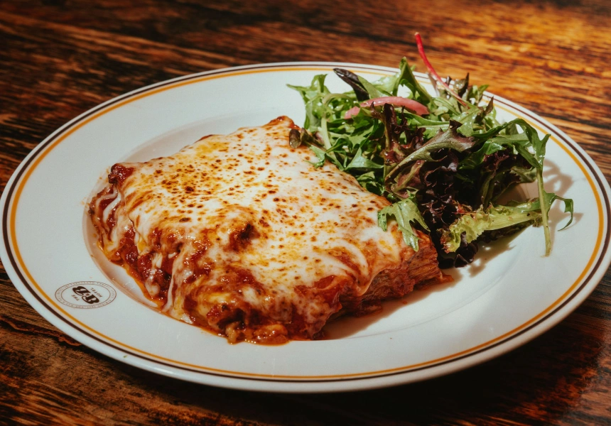 I Can’t Stop Thinking About: The Ludicrously Large $17 Lasagne at The Bat & Ball Hotel