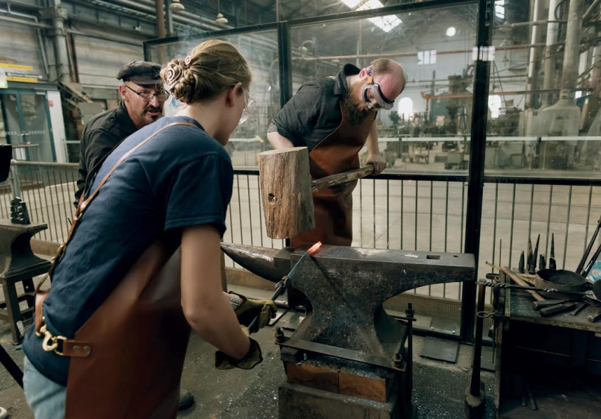 Make a Cheeseboard and Knife at Eveleigh Locomotive Workshops
