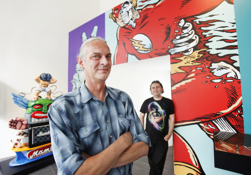 Curators David Hurlston and Eddie Zammit 
