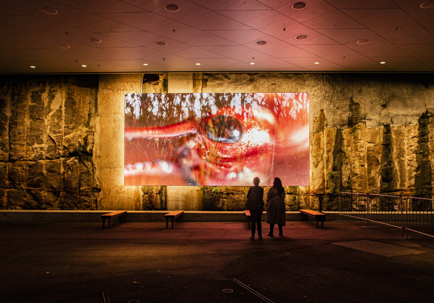 Head to The Cutaway After Dark To See Living Artworks While Eating Mary’s Burgers and Sipping P&V Wines at the Biennale