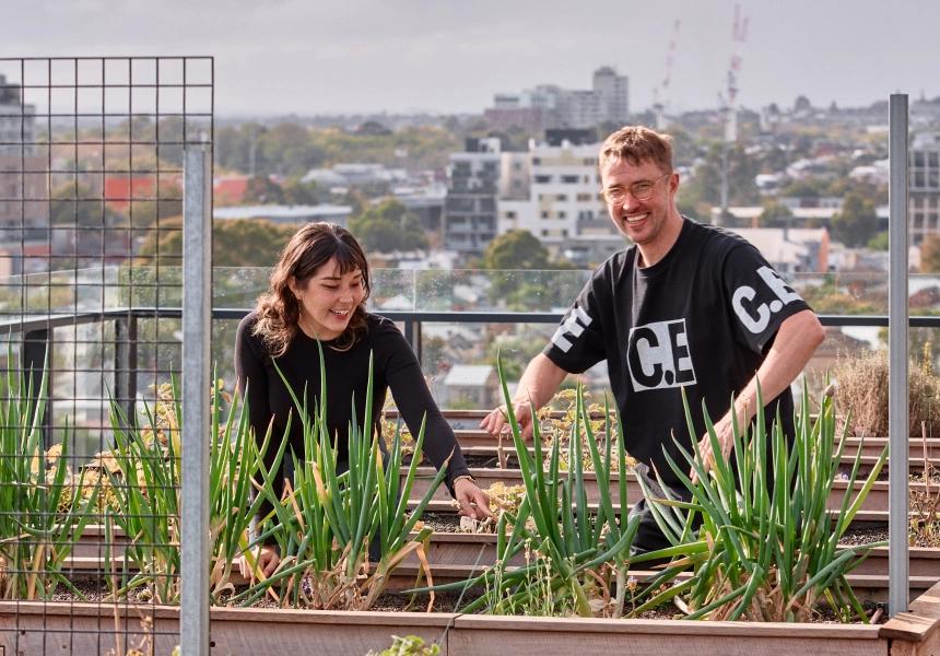 L-R: Kayla Saito and Aleksis Kalnins
