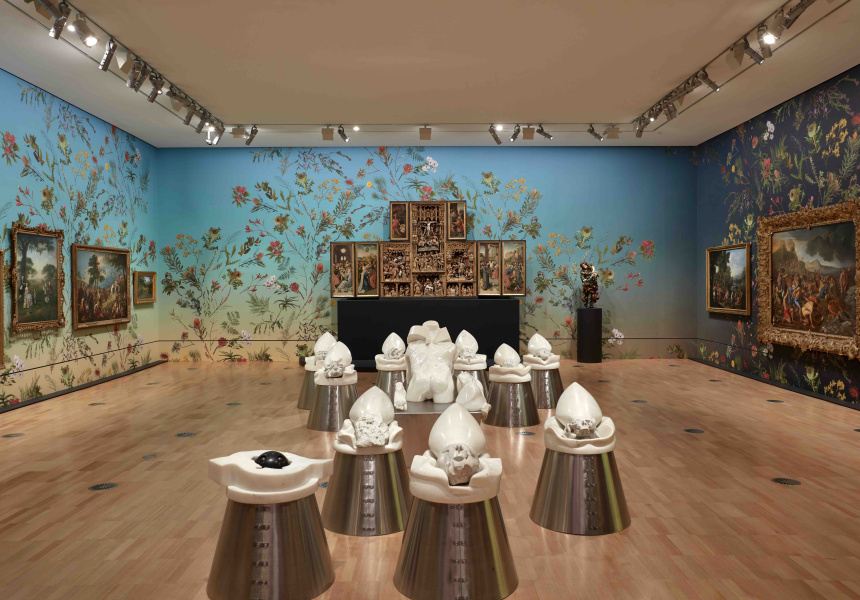 Installation view of Fallen Fruit’s work Natural History 2020 on display in NGV Triennial 2020 from 19 December 2020 – 18 April 2021 at NGV International, Melbourne © Fallen Fruit. 
