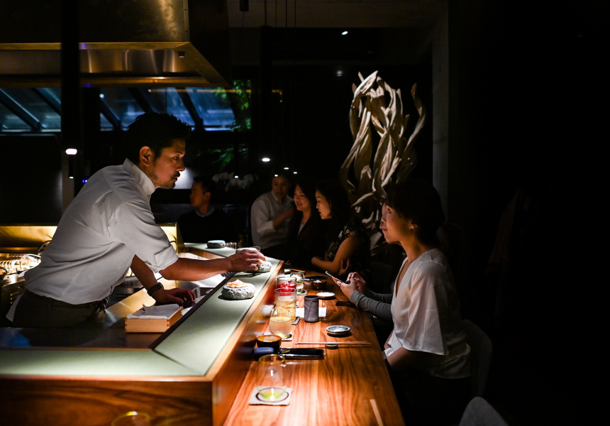 Chaco Bar’s Keita Abe Brings Theatrical Flair to Haco, an Opulent 12-Seat Omakase Devoted to the Deep-Fry