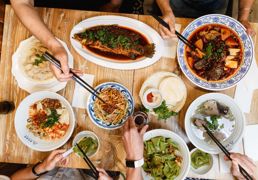 typical chinese lunch