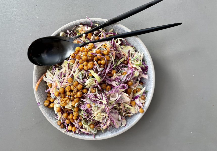 Recipe Nat’s What I Reckon’s ChickpeaSpiked “Incidentally Vegan Street Coleslaw” Recipe Nat’s What I Reckon’s ChickpeaSpiked “Incidentally Vegan Street Coleslaw”