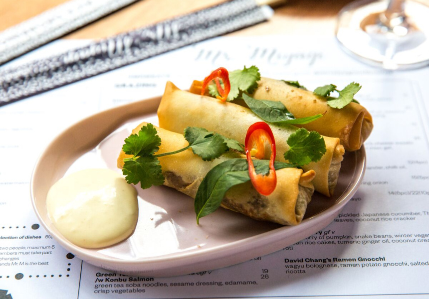 Duck spring rolls
