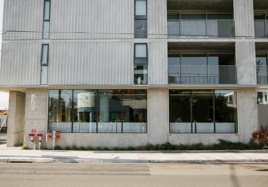 First Look: Concealed by Concrete, Juno Is a New McKinnon Cafe With a Strikingly Simple Design