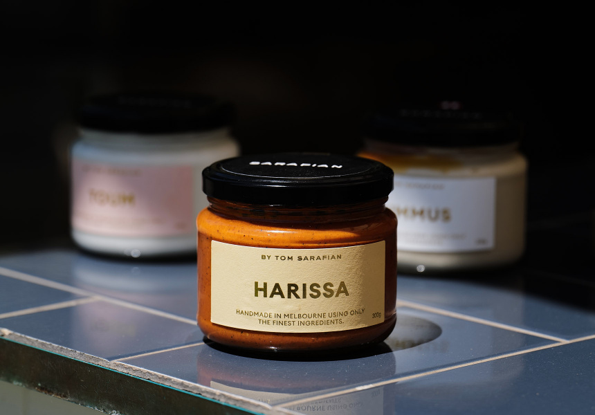 First Hummus, Then Toum – Now Dip King Tom Sarafian Has Added a “Smoky, Spice-Centred” Harissa to His Topnotch Range