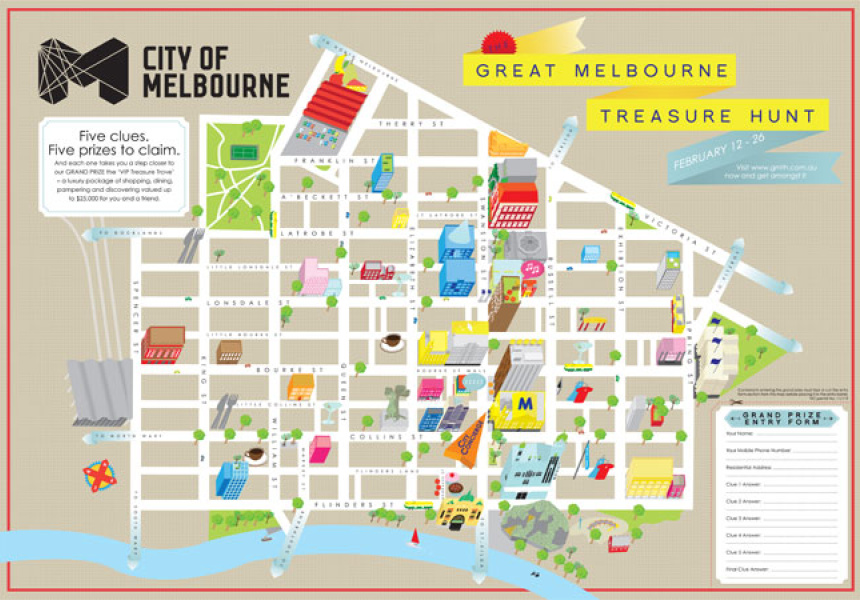 Map Of Melbourne City Beci Orpin Treasure Hunt Map Of Melbourne