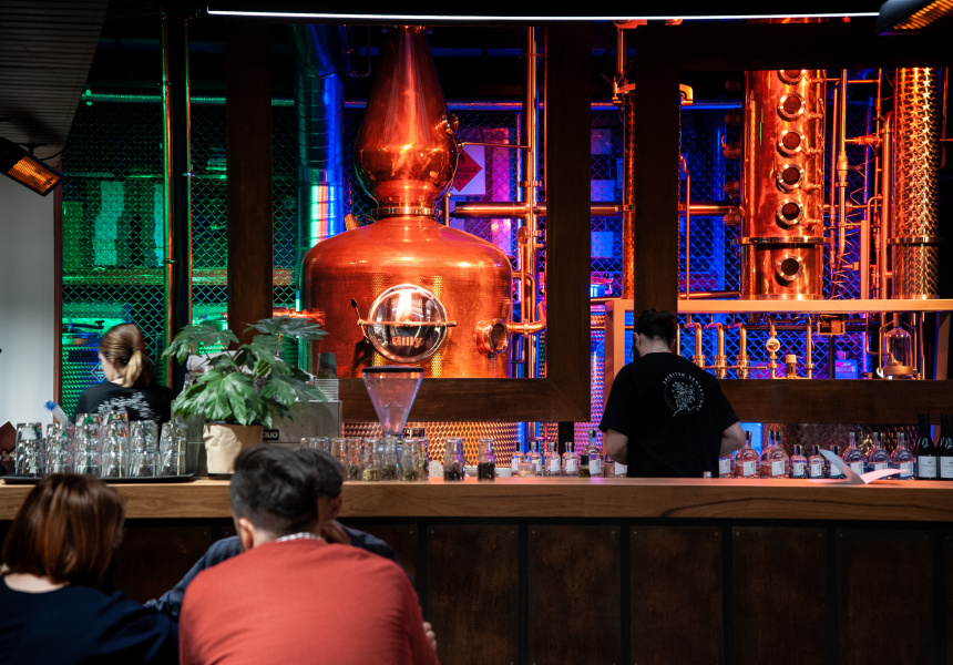 First Look: A Gin Distillery in a Former Automotive Warehouse for Richmond
