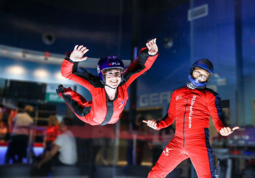 Make Your Dreams of Flying a Reality at This Indoor Skydiving Facility