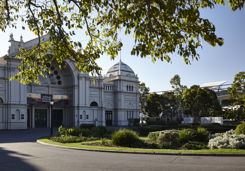 The Royal Exhbition Building in Carlton, one of nine state sites where 18–39 year olds can now receive the Astrazeneca vaccine
