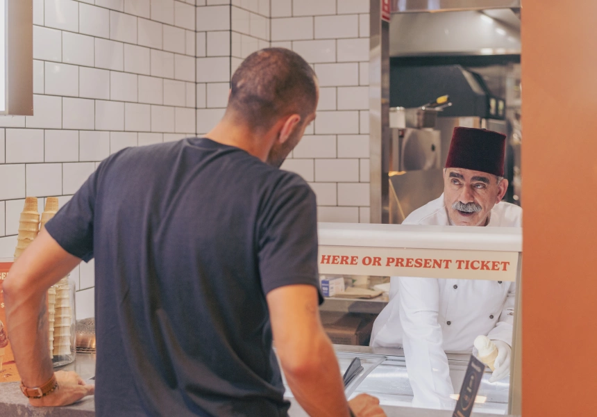 At Bubooza in Concord, Find Gravity-Defying Scoops of Traditional Lebanese Ice-Cream