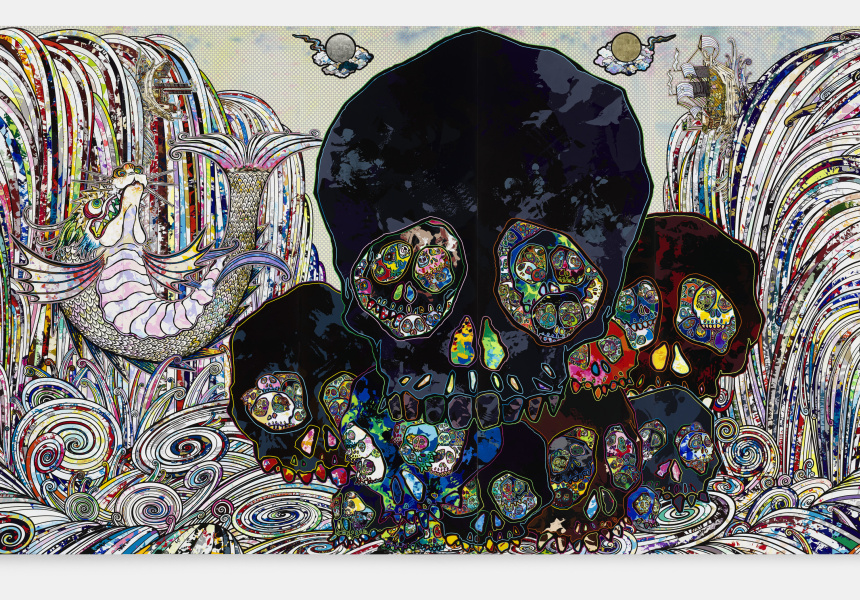 Takashi Murakami

In the Land of the Dead, Stepping on the Tail of a Rainbow 2014

acrylic on canvas mounted on wood panel

300 x 2500 cm

The Broad Art Foundation, Los Angeles

© 2014 Takashi Murakami/Kaikai Kiki Co, Ltd. All Rights Reserved

