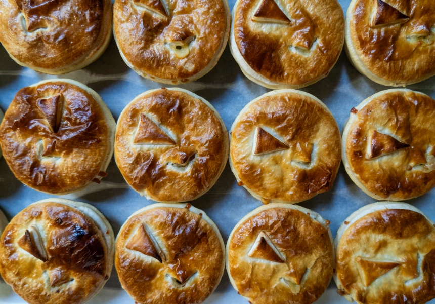 Vegemite and cheese pie from Hope Bakery
