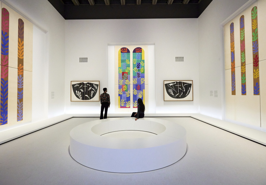 Installation view of ‘Matisse: Life & Spirit Masterpieces from the Centre Pompidou, Paris’ exhibition, on display at the Art Gallery of New South Wales, 20 November
2021–13 March
2022. Photo ©AGNSW, Mim Stirling
