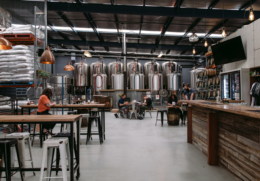 Wolf of the Willows Brewery Opens in Mordialloc With Hard Seltzers, Cold Brew Coffee and Adventurous Beers on Tap – And Mud Crab Burgers Out Front
