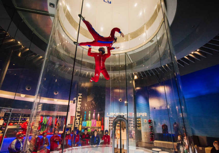 Make Your Dreams of Flying a Reality at This Indoor Skydiving Facility