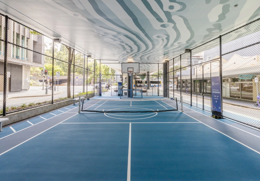 Brisbane’s Newest Free Sports Court Is Hidden Under a CBD Underpass