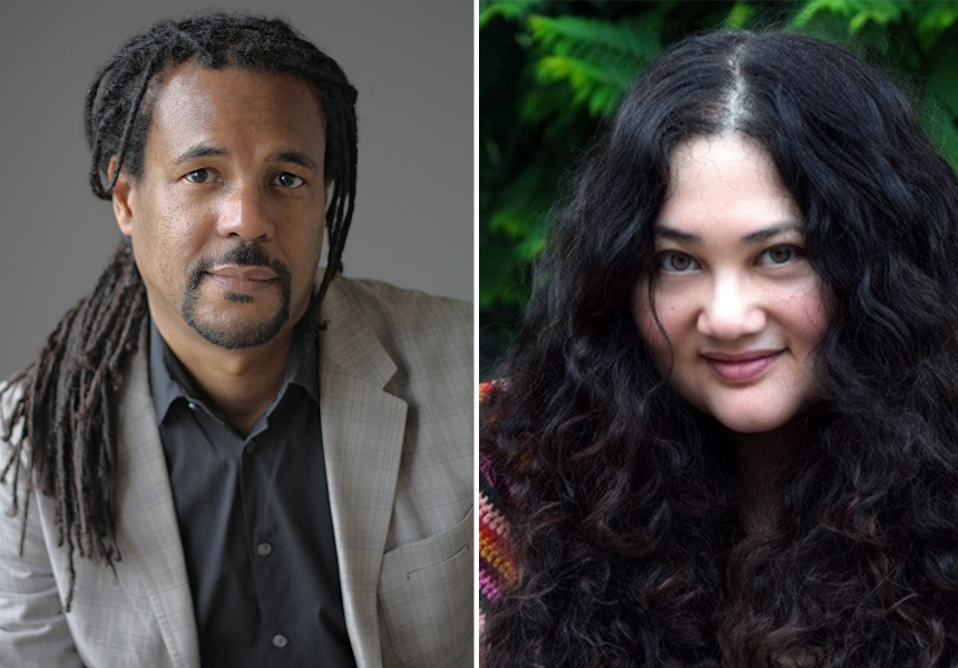 Colson Whitehead (left) and Gabrielle Zevin
