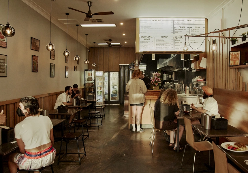 First Look: Food Truck Sensation Wazzup Falafel Finda a Permanent Northcote Home