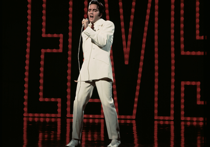 Elvis Presley in the 1968 NBC television special, Singer Presents… Elvis
