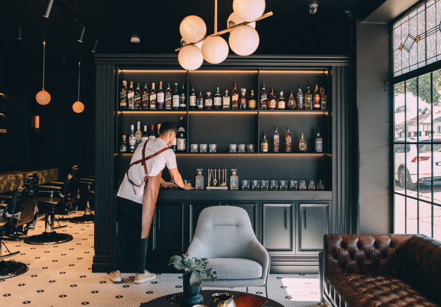 Blade and Barrel Is Part Hair Salon, Part Whisky Bar