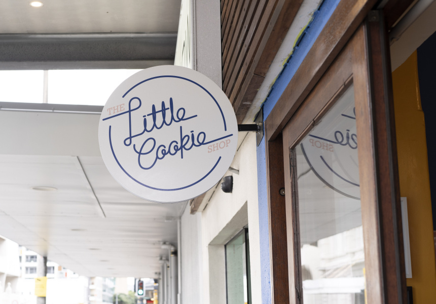 A Cheery Blue and Pink Wellington Shop Heroes Crunchy, Gooey New York-Style Cookies