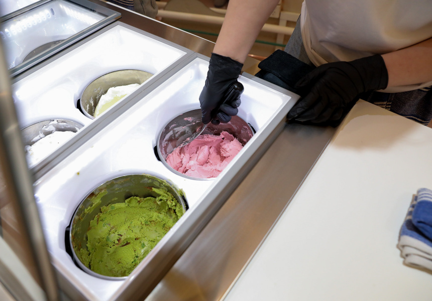 First Look: Gelato Shop Kariton Sorbetes Opens in Glen Waverley Scooping Flavours Like Matcha Maker and Rhuby Riot