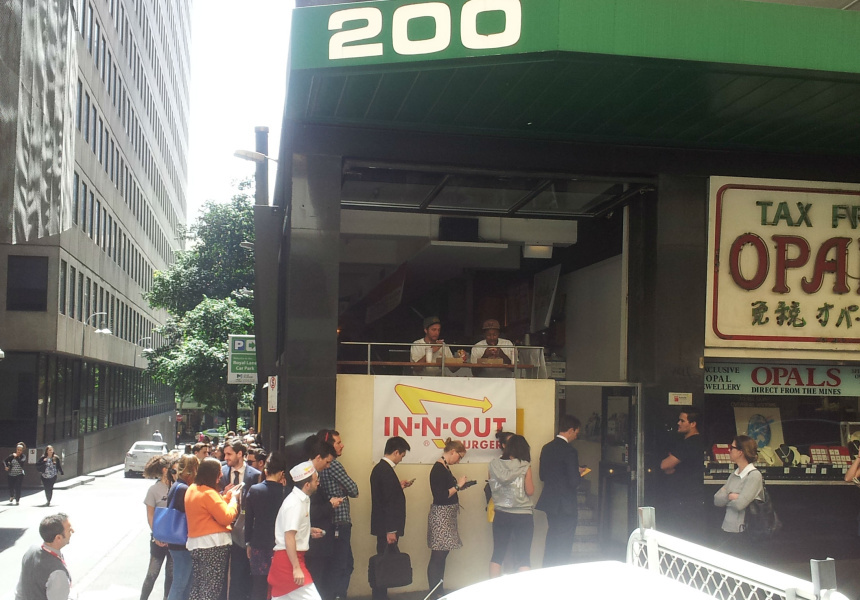 The queues at the last In-N-Out pop-up in Melbourne
