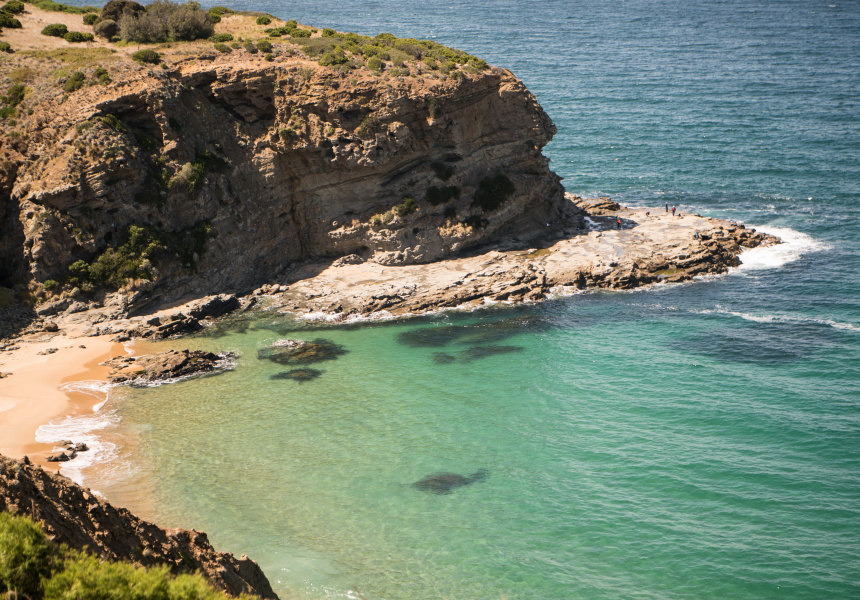 Torquay nude beach Meadfoot Beach. 