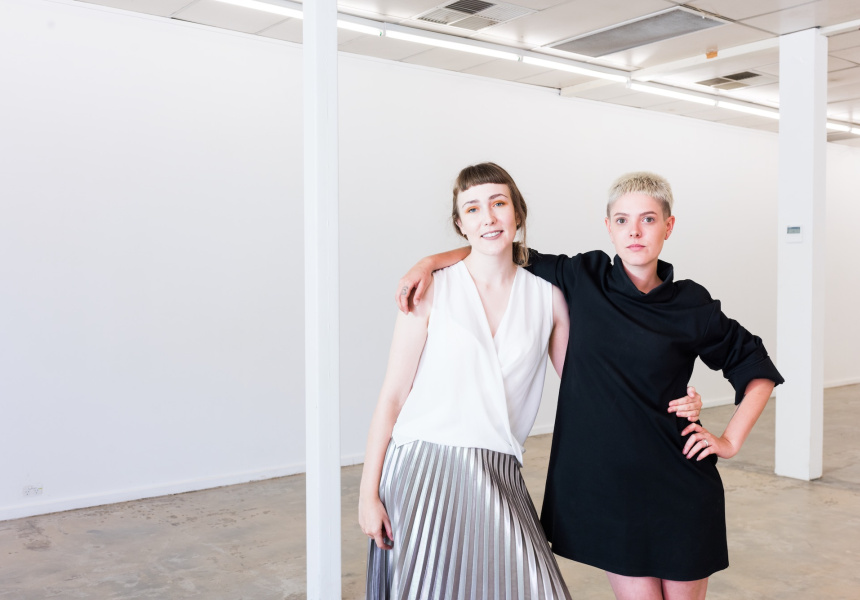 Mia Van den Bos and Ashleigh D’Antonio at Sister Gallery
