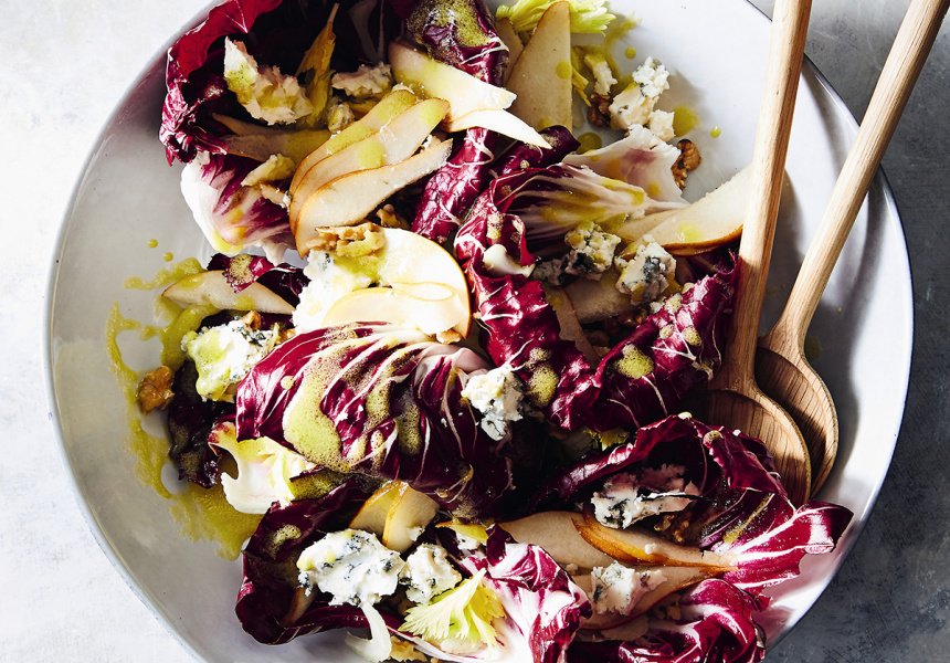 Recipe: Julia Busuttil Nishimura’s Radicchio and Pear Salad With Blue Cheese and Walnuts