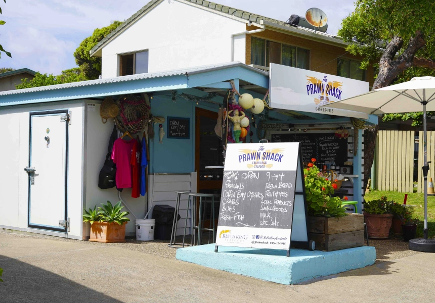 The Prawn Shack, a Turquoise Shed on Stradbroke Island, Is Home to the Finest Prawn Rolls in Australia