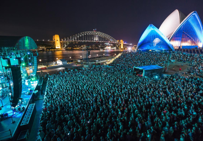 Outside at the Sydney Opera House