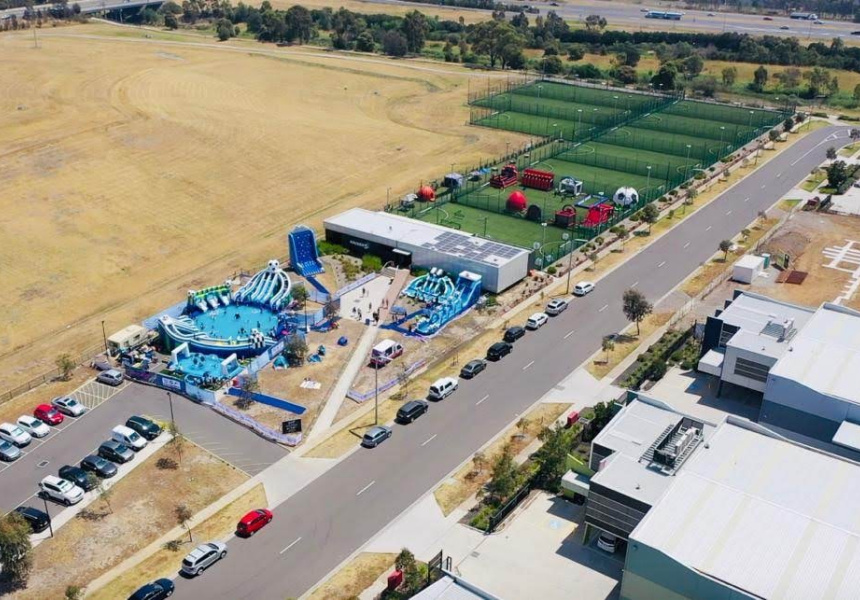 outdoor inflatable park near me