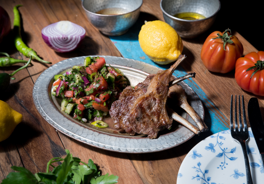 Easy Charcoal-barbequed Lamb Cutlets With Coban Salad