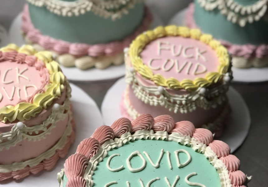Had a Gutful of the Pandemic? These Retro-Style Cakes, by a Sydney Cake Maker, Say What We’re All Feeling