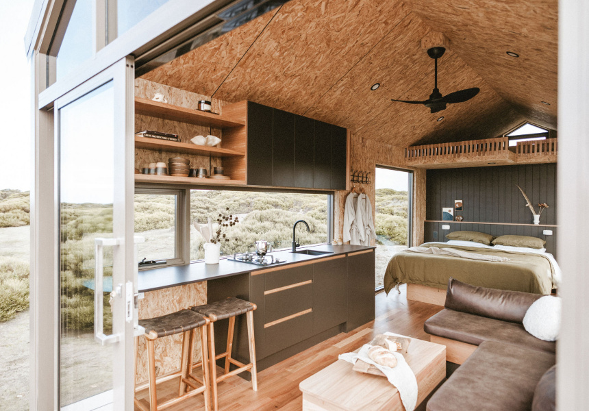 A New Off-Grid Cabin Has Panoramic Views of the Rugged Coastal Paths ...