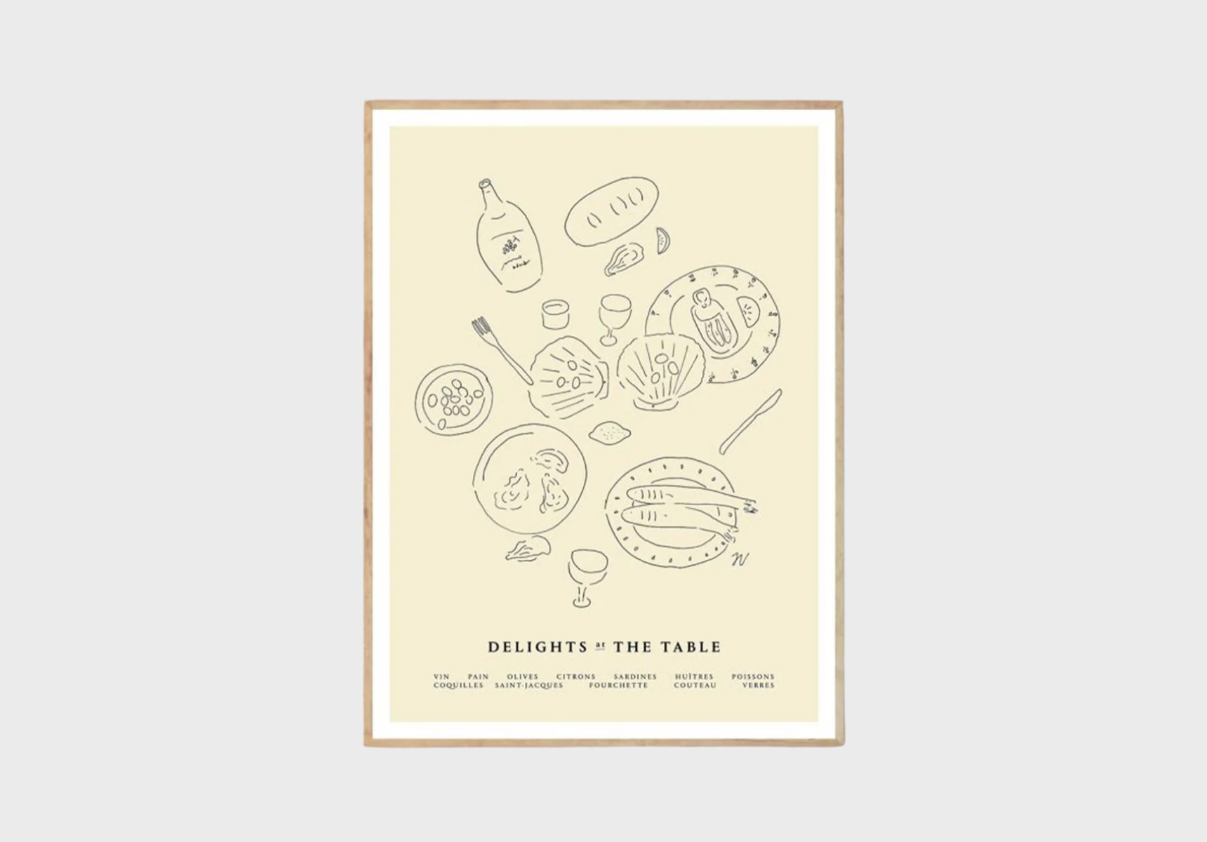 The Poster Club Delights at the Table print artwork