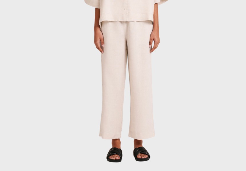 Nude Lucy lounge linen crop pants