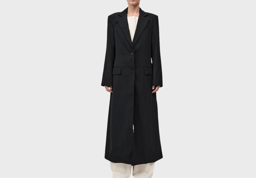 St Agni Tailed maxi coat
