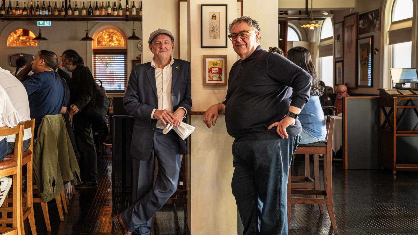 L-R: Geralds Bar owners Gerald Diffey and Mario Di Ienno. Photo: Pablo Diaz