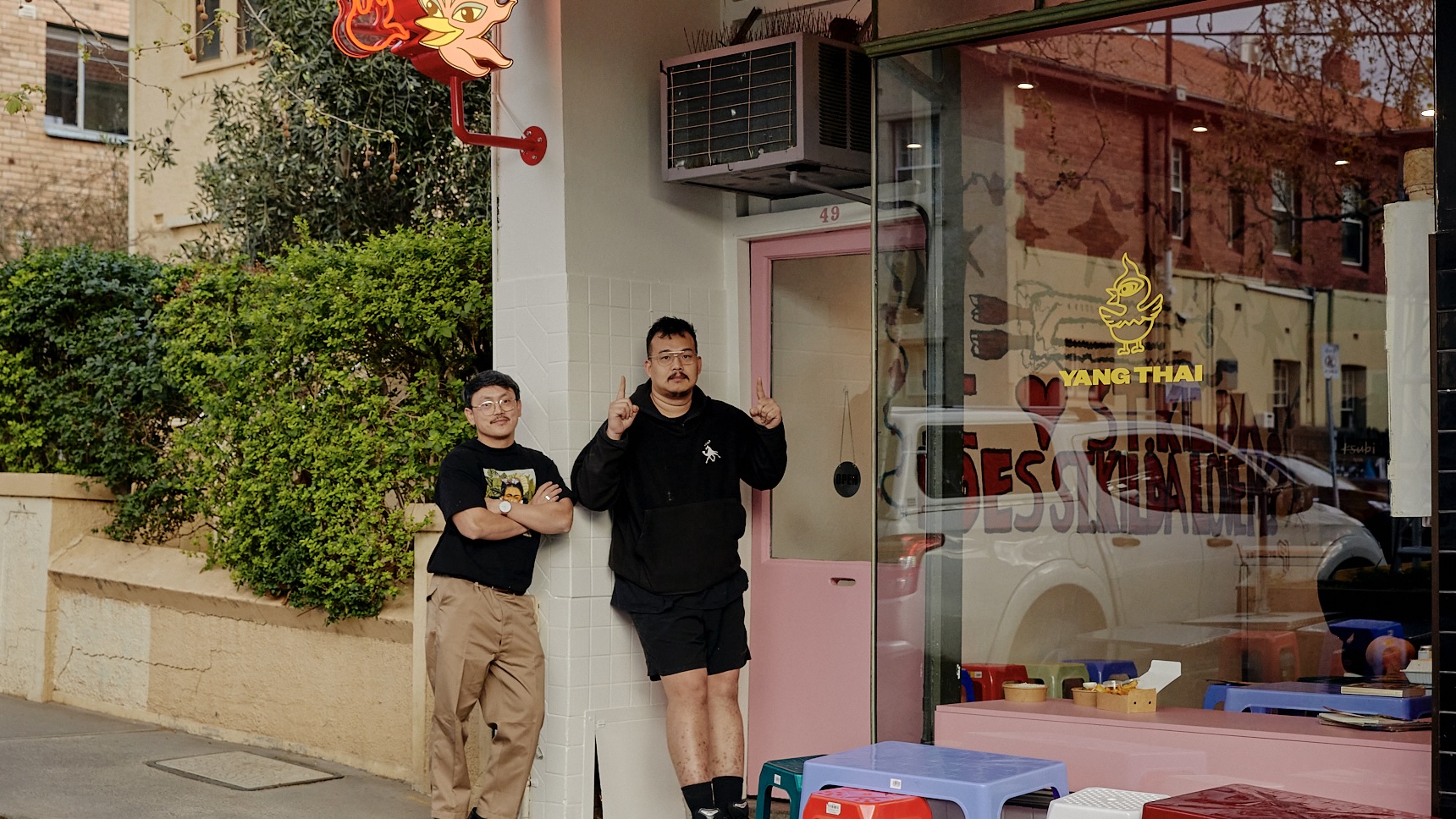 L-R: Jimmy Pham and Narit Kimsat at Yang Thai. Photo: Casey Horsfield